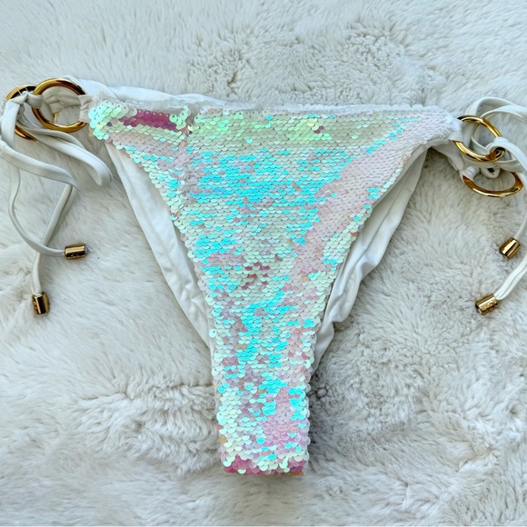Beach Bunny women sequins swim bottom size L - Picture 1 of 6